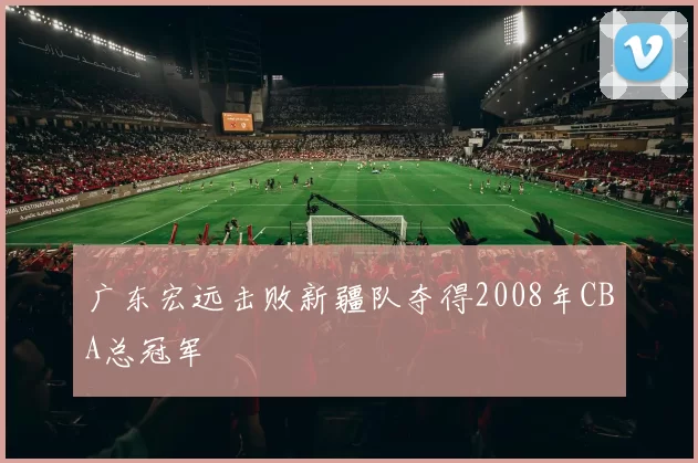 广东宏远击败新疆队夺得2008年CBA总冠军